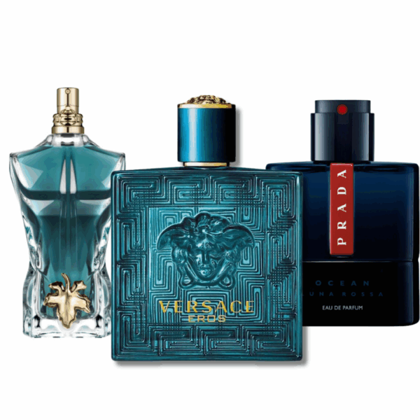 Exklusives 3er Parfum-Set – Prada Luna Rossa, Versace Eros & Le Beau Eau de Parfum von Jean Paul Gaultier [100 ml]