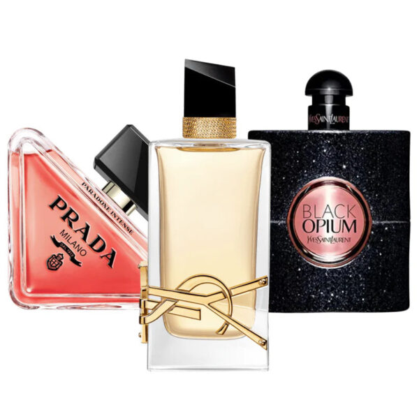 Exklusives 3er Parfum-Set – Prada Paradoxe, Black Opium von Yves Saint Laurent & Libre von Yves Saint Laurent [100 ml]